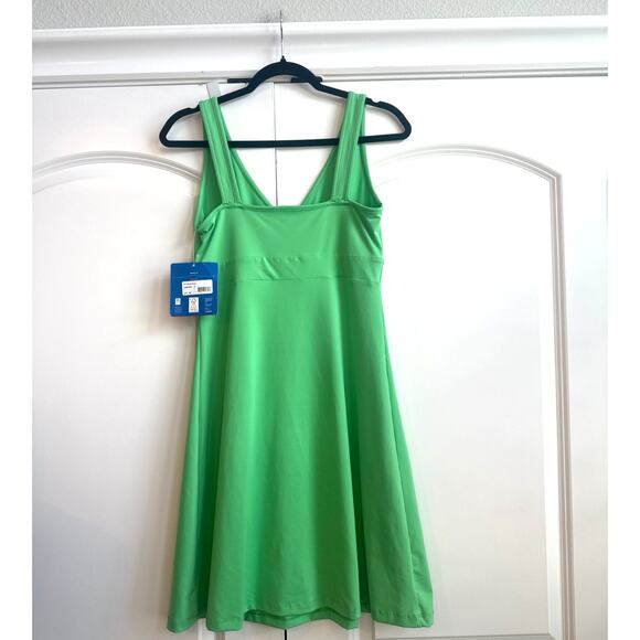 Patagonia Size Small Lime Green Tank Slim Fit Florita Athletic Dress - Picture 6 of 6